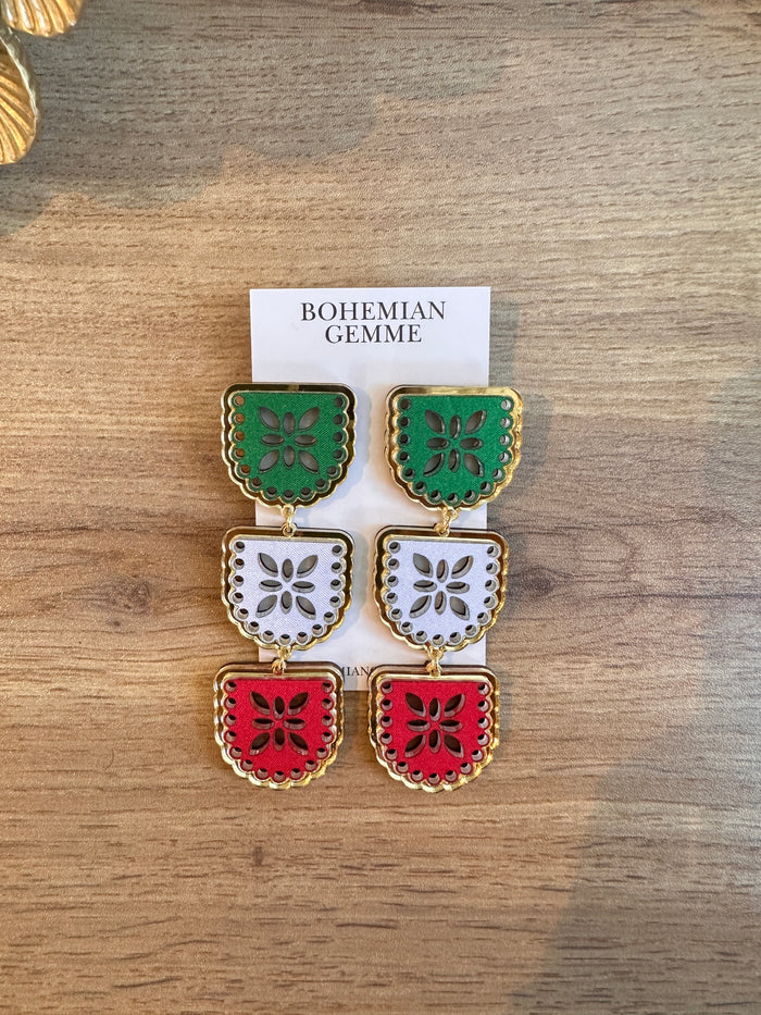Limited Edition 🇲🇽 Viva México Papel Picado Earrings 🇲🇽
