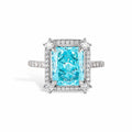 Lucie Radiant Ocean Blue Open Ring