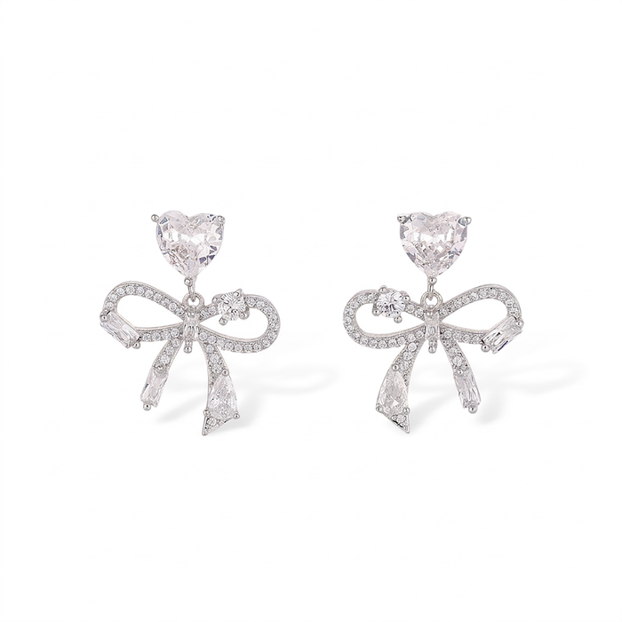 Manuela 14K Gold Delicate Bow Earrings