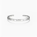 Marbré White Butterfly Open Bangle