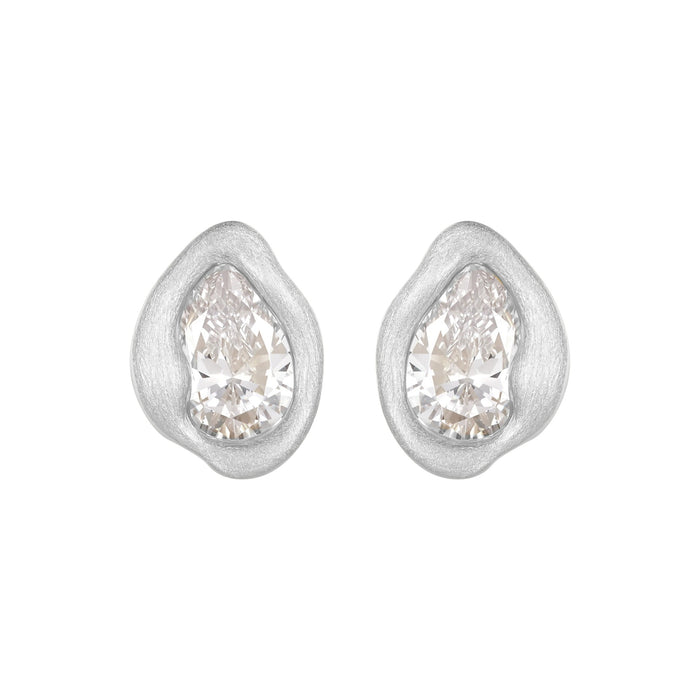 Marivonne 14K Gold Irregular Teardrop Earrings