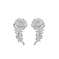 Naïs White Plume Earrings