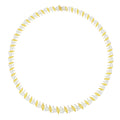 Nordrun Yellow Marquise Teardrop Choker Necklace