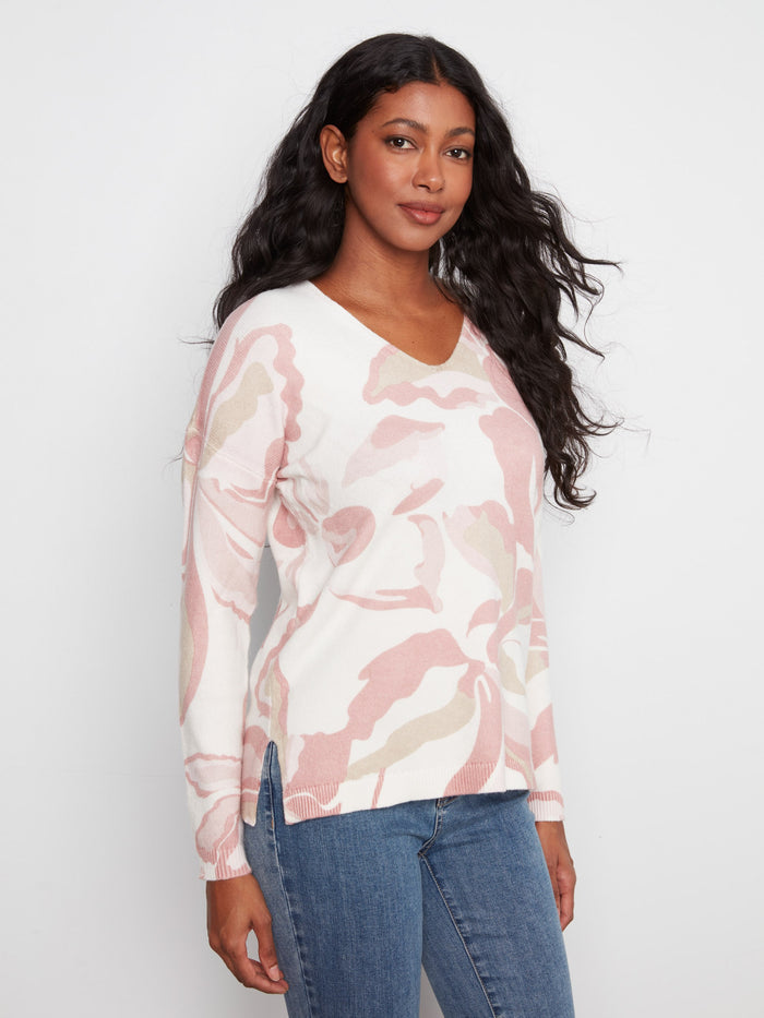 Enjoy the comfort of the drop shoulder design in this sweater, adding a relaxed yet chic vibe to any outfit by Charlie B.