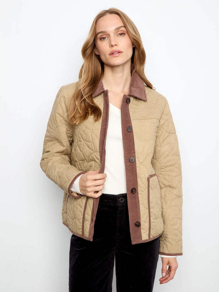 Functional patch pockets on this jacket provide practicality and style for everyday wear. Designed thoughtfully by Charlie B.