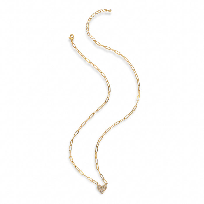 Rosalie 14K-Gold Heart Necklace