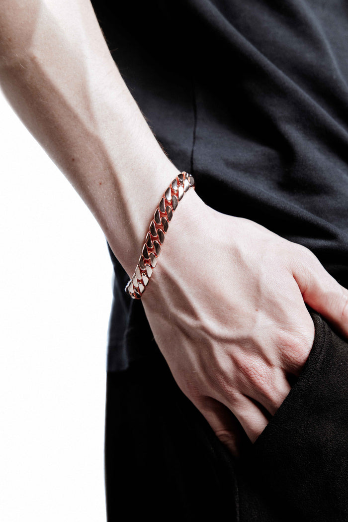 DARKAI Cuban Edge Rose Bracelet on Male Model