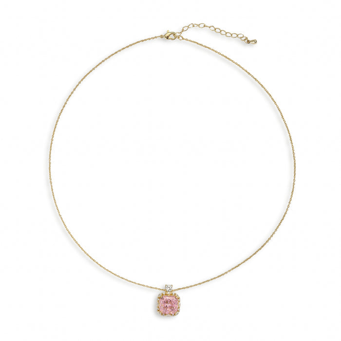 Sabine Pink Zircon Necklace