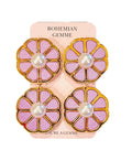Sample Sale Lavender Statement Flower Earrings