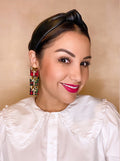 Sample Sale Pink and Blue Present Dangle Earrings