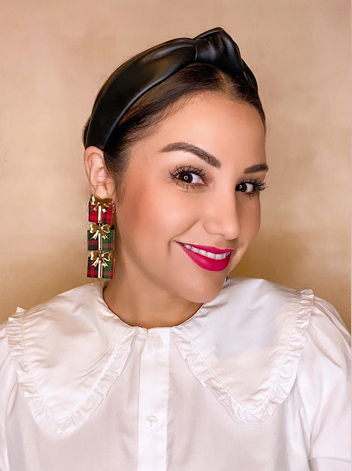 Sample Sale Pink and Blue Present Dangle Earrings