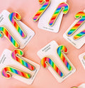 Sample Sale Rainbow Candy Cane Earrings