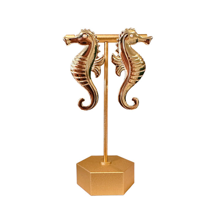 Seahorse Statement Stud Earrings