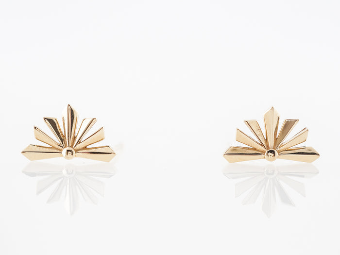 Starburst Stud Earrings in 14k Yellow Gold