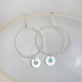 Sterling Silver Boho Earrings with Semi Precious stone