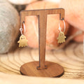 Sterling Silver And Brass Halloween Hoops