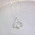 Sterling Silver Beaded Spinner Pendant