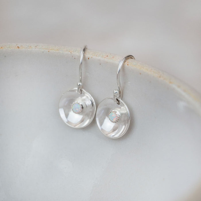 Sterling Silver Boho Dome Earrings