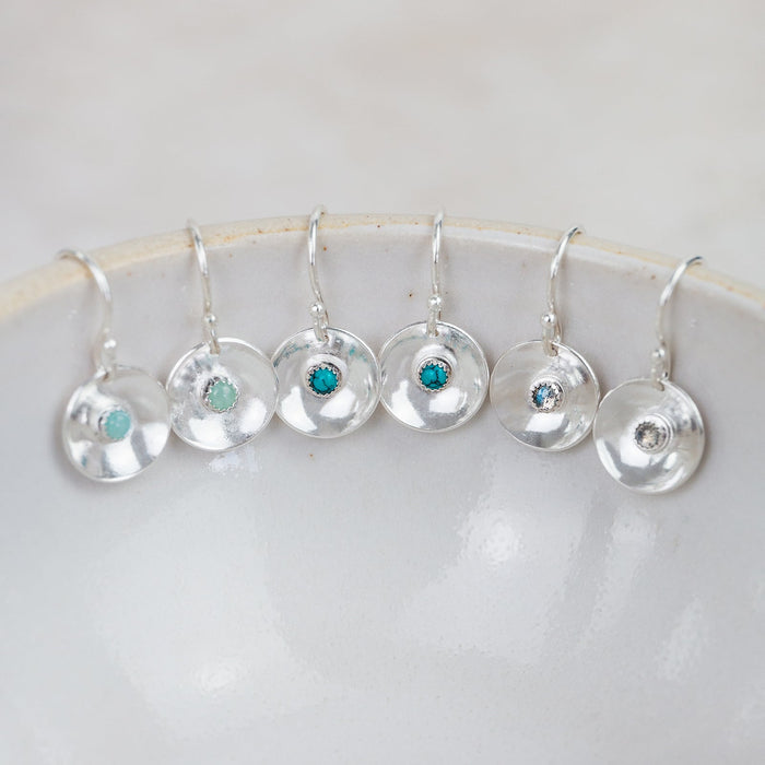 Sterling Silver Boho Dome Earrings