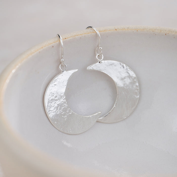 Sterling Silver Cresent Moon Earrings