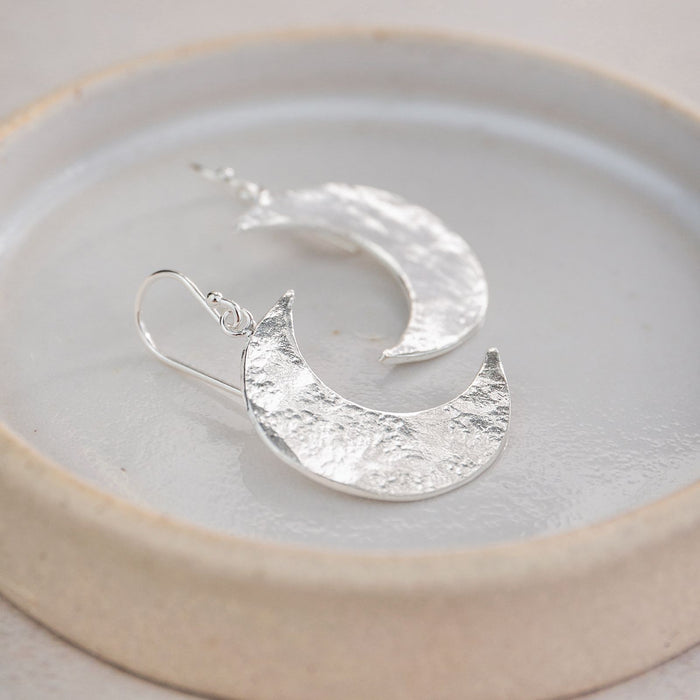 Sterling Silver Cresent Moon Earrings
