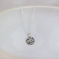 Sterling Silver Dark Leopard Print Dinky Pendant