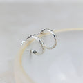 Sterling Silver Everyday Hoops - Light Leopard Print