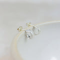 Sterling Silver Lace Hoop Earrings - Huggie