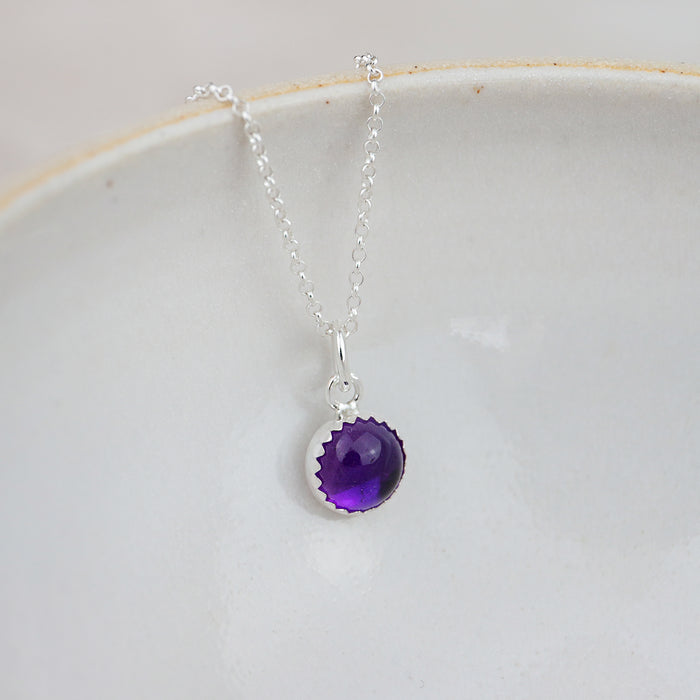 Sterling Silver Large Gemstone Pendant