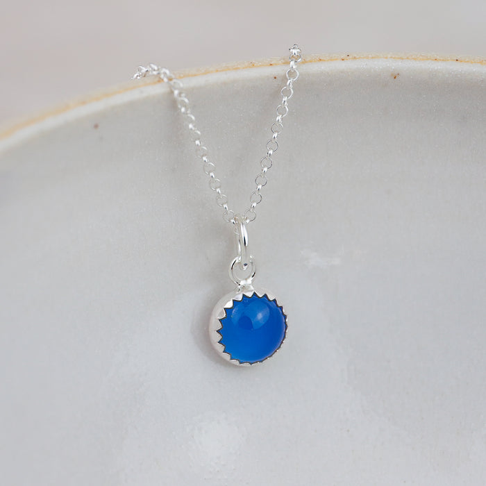 Sterling Silver Large Gemstone Pendant