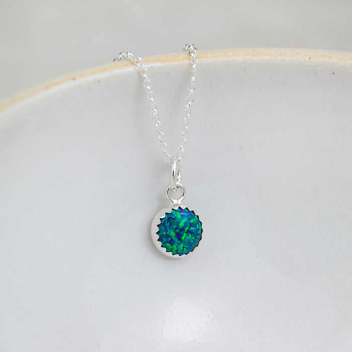 Sterling Silver Large Gemstone Pendant