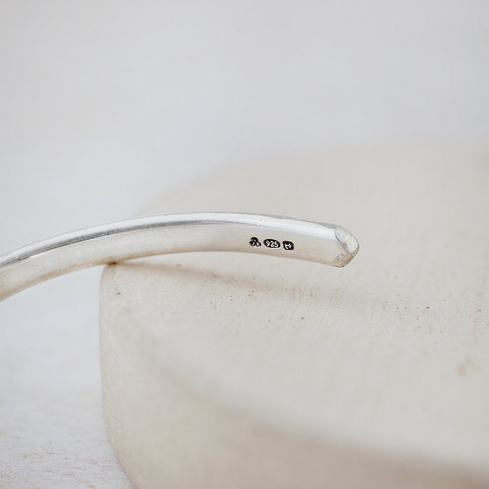 Sterling Silver Leopard Print Cuff