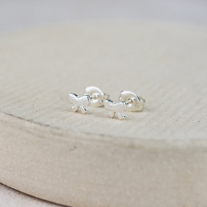 Sterling Silver Mini Studs Bow
