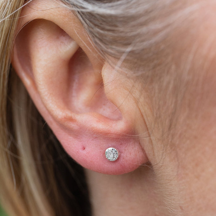Sterling Silver Mini Studs Circle