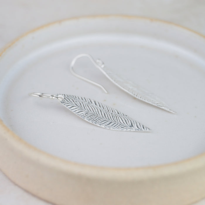 Sterling Silver Palm Earrings