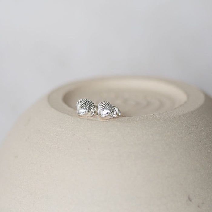 Sterling Silver Shell Studs