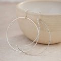 Sterling Silver Sun and Moon Mismatch Earrings