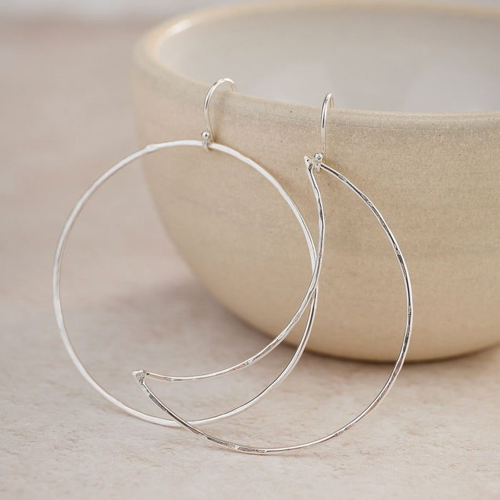 Sterling Silver Sun and Moon Mismatch Earrings