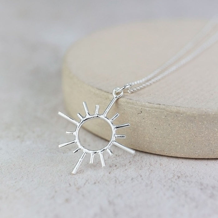 Sterling Silver Sun Pendant