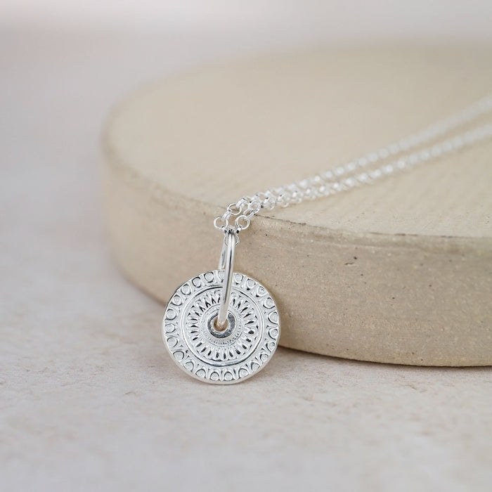 Sterling Silver Talisman Spinner Pendant