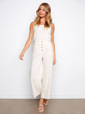 These pants feature a wide leg fit, offering a relaxed and stylish silhouette for any occasion by Charlie B.