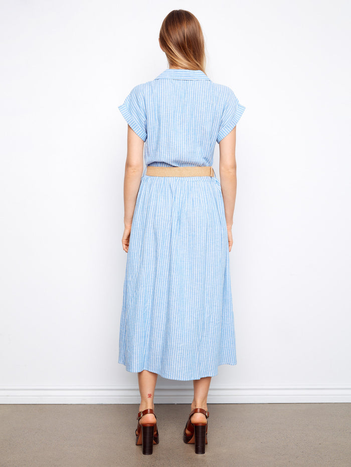With its front button closure, this dress is both practical and chic for everyday wear. By Charlie B.