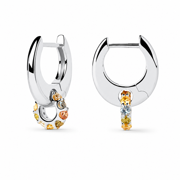 Swantje 18K Gold Double Ring Earrings