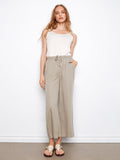 Wide leg pants with a relaxed fit and stylish design, perfect for a casual day out. By Charlie B.