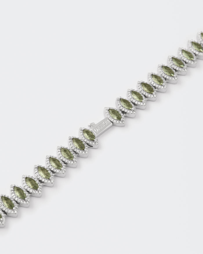DARKAI Tennis Marquise Necklace Closure Picture