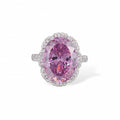 Theodlind Pink Oval Open Ring