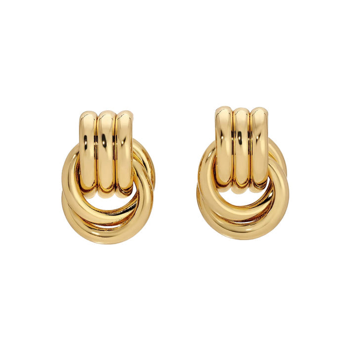 Theodrun 18K Gold Medium Circle Earrings
