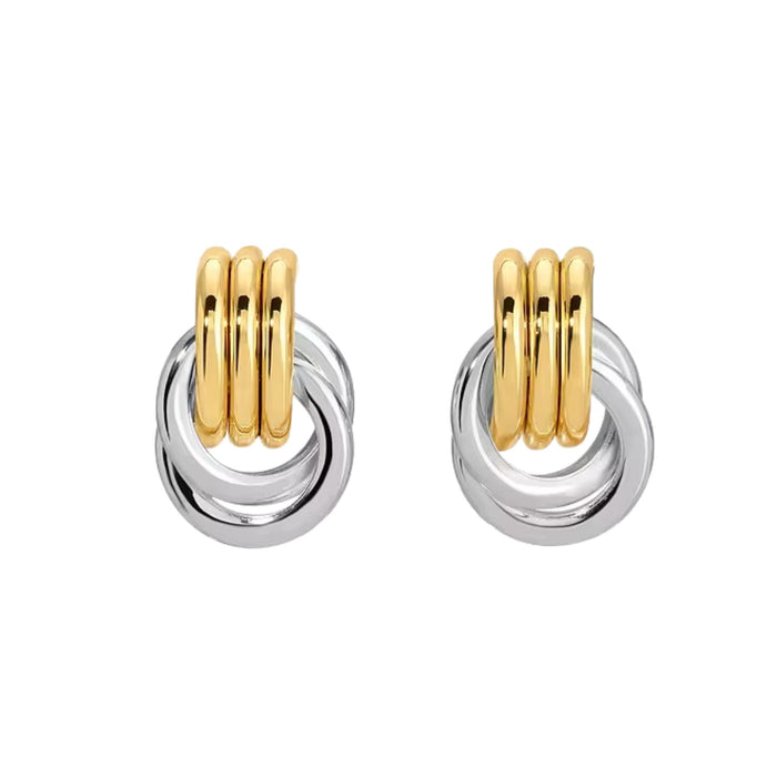 Theodrun 18K Gold Medium Circle Earrings