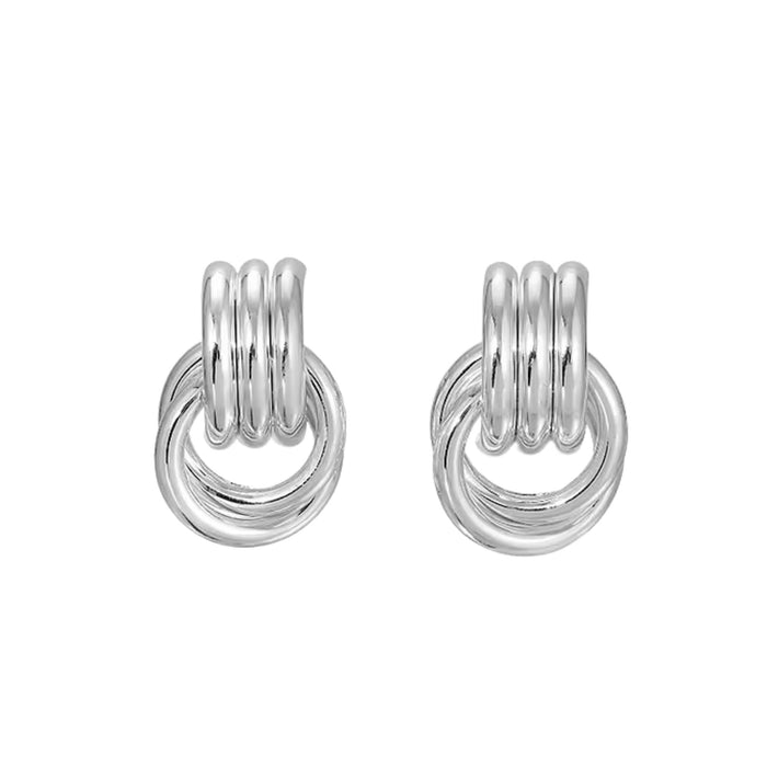 Theodrun 18K Gold Medium Circle Earrings