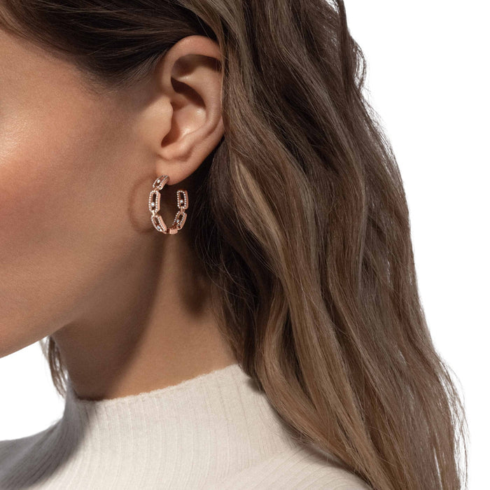 Wulflind 18K Gold Paperclip Link Earrings